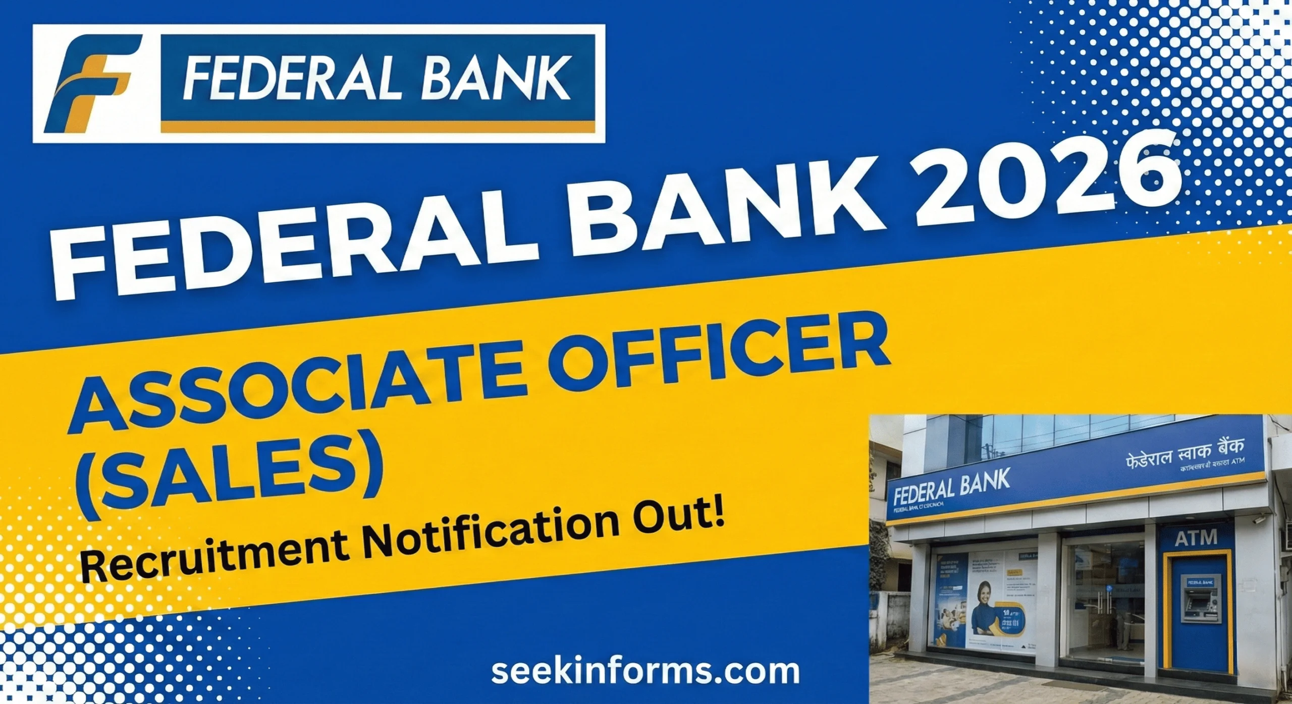 Federal Bank Office Associate Officer (Sales)