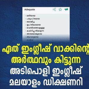 english to malayalam meaning translation